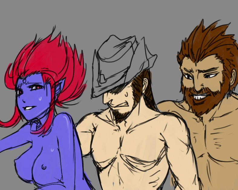 1girls 2boys evelynn league_of_legends malcolm_graves scofa threesome tobias_fate