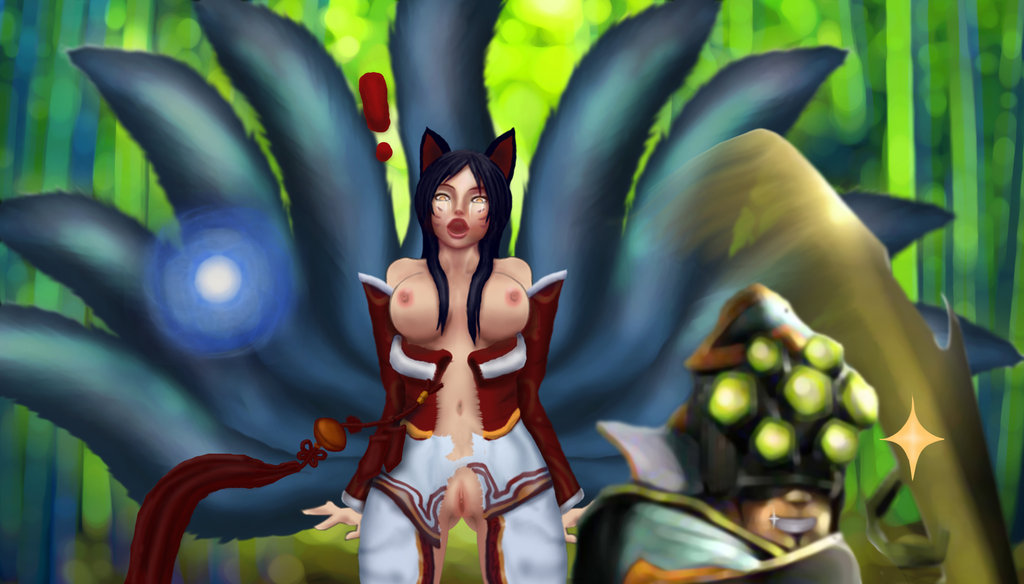 ahri fur furry_tail humanoid kemonomimi league_of_legends master_yi multiple_tails tagme tail