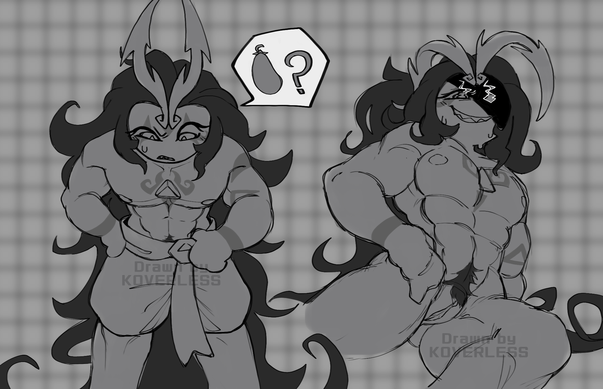 burning spice cookie, cookie run, cookie run kingdom, cuntboy, cuntboy only, humanoid, intersex, long hair, male, masculine male, pussy, pussy lips, pussy out, wanting more