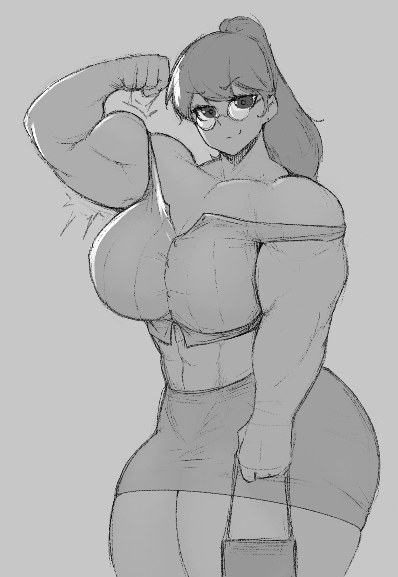 1girls, ass, big ass, big breasts, breasts, female, female only, flexing, glasses, mature, mature body, mature figure, mature woman, milf, mommy, muscle mommy, muscles, muscular, muscular abdomen, muscular abs, muscular arms, muscular biceps, muscular female, muscular legs, muscular shoulders, muscular thighs, rare, smug, solo, solo female, thick, thick ass, thick thighs, thighs, voluptuous, voluptuous female, wide hips, zeph505