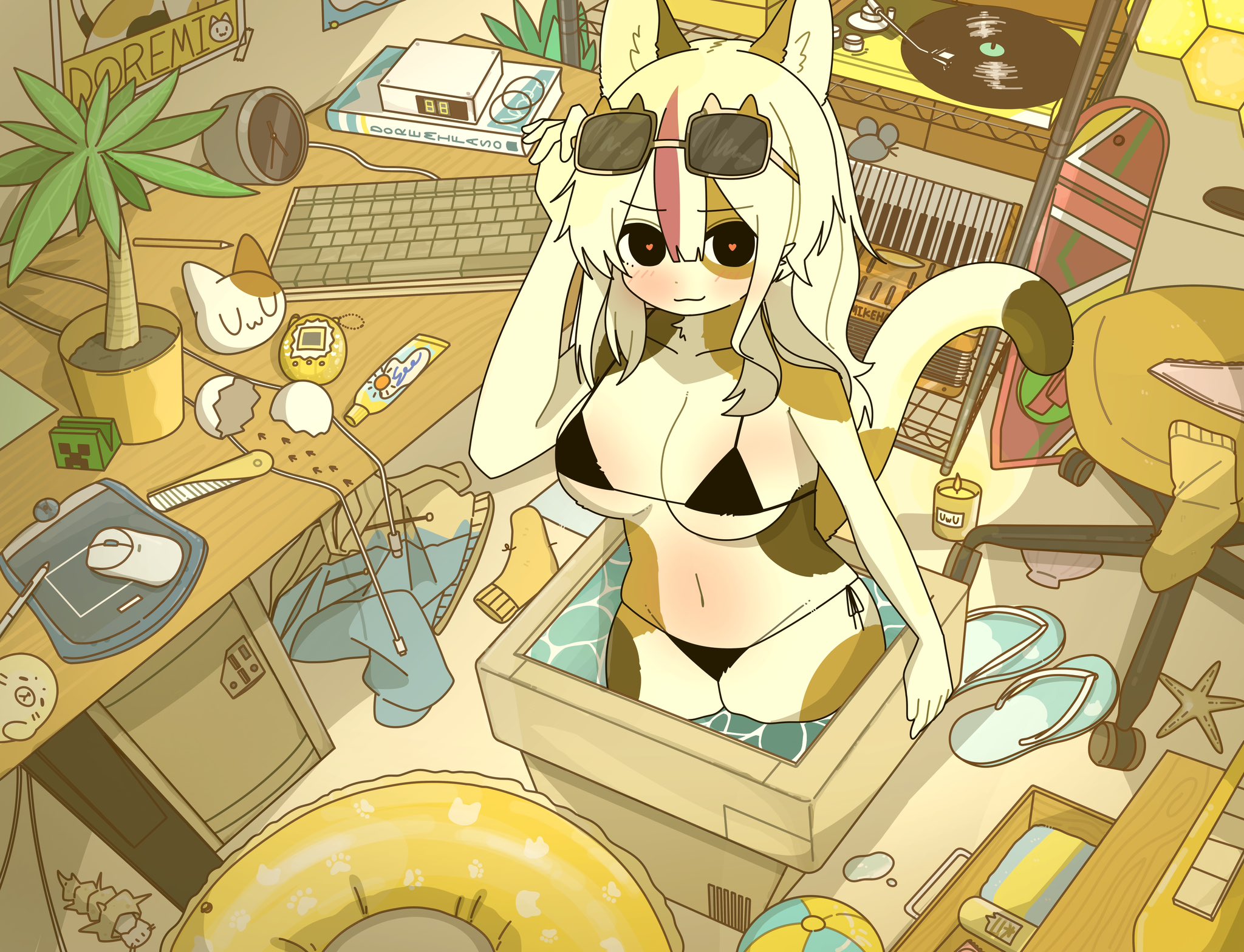 A close-up of anime breasts being grabbed