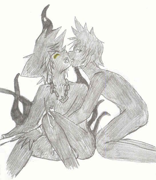 kingdom_hearts male male_only roxas sora tagme tentacle_on_male