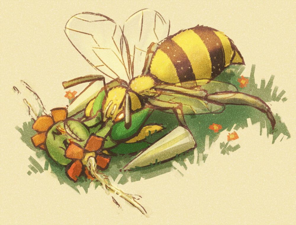 9_6 beedrill bellossom nintendo plantie pokemon tagme