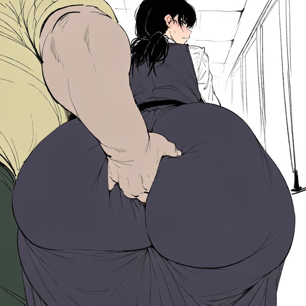 ai generated, ass, chainsaw man, female, female ass, girl, girl ass, highdeadout, mitaka asa, tagme