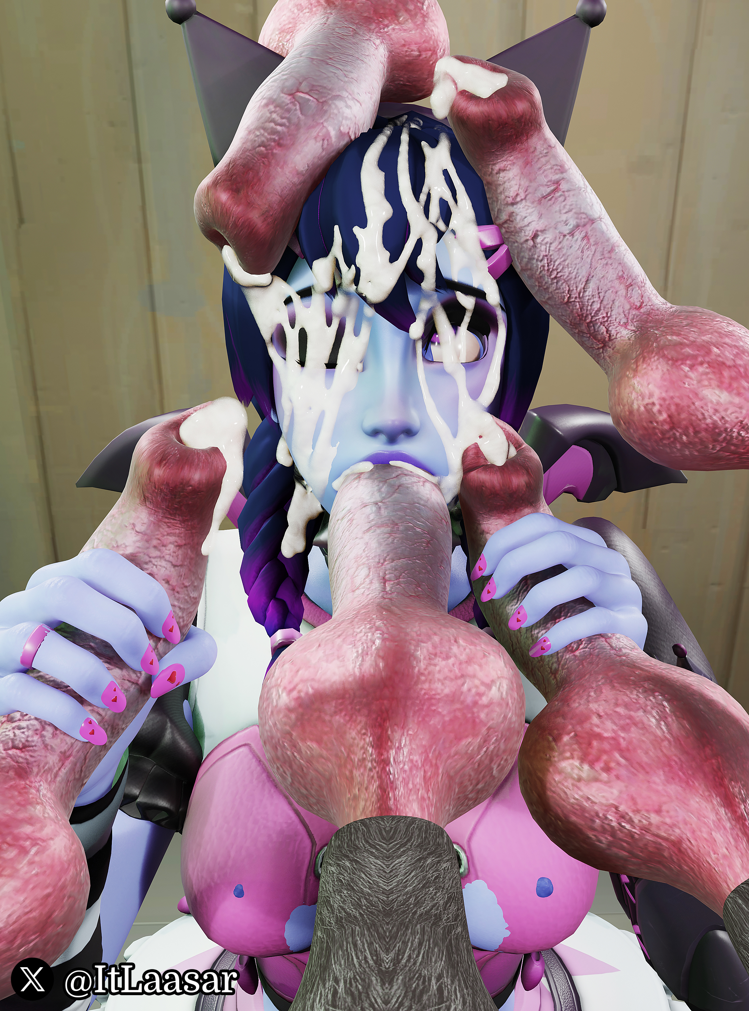 1girls, 3d, 5animals, 5boys, ahe gao, animal genitalia, big balls, big breasts, blizzard entertainment, canine, canine genitalia, canine on human, canine penis, cosplay, cum, cum covered, cum in mouth, cum on body, cum on breasts, cum on face, cum on hair, cum on penis, dog penis, dogs, domestic dog, equine, eyeliner, eyes rolling back, eyeshadow, female, female on feral, feral, feral on female, feral on human, feral penetrating, feral penetrating human, hello kitty (series), holding penis, human, human female, human on feral, human penetrated, interspecies, itlaasar, kitty ear, kuromi (cosplay), large penis, looking at partner, makeup, male, male/female, masturbation, naughty face, one eye closed, open mouth, oral, oral penetration, oral sex, orgasm, orgasm face, overwatch, overwatch 2, pale skin, pale-skinned female, penetration, penis on face, penis on head, purple eyes, smile, widowmaker, zoophilia