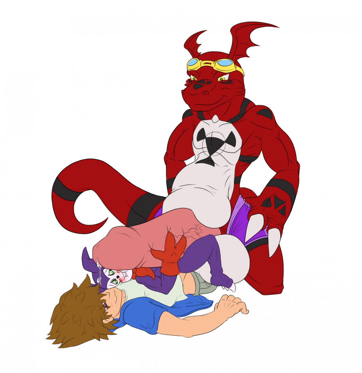 digimon guilmon impmon male_only samagthrav2 tagme