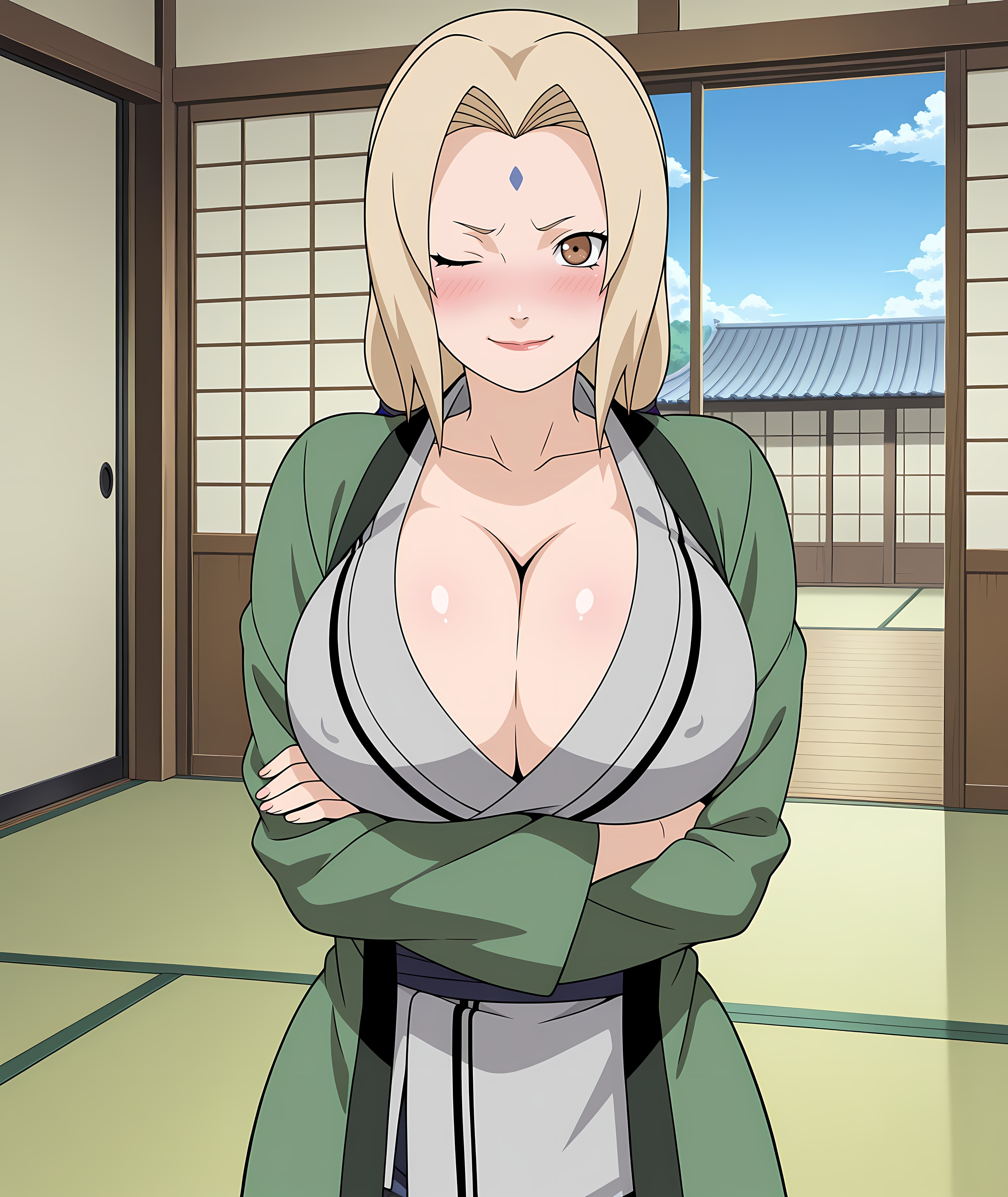 1girls, ai generated, aindroidparanoid, ass, big ass, big breasts, big butt, breasts, busty, butt, curvy, cute, fat ass, female, female only, hair, hi res, hips, huge breasts, human, large ass, large breasts, legs, milf, mommy, narrow waist, naruto, naruto (series), nipples, slim waist, solo, tagme, thick ass, thick thighs, tsunade, tsunade (naruto), voluptuous, waist, wide hips