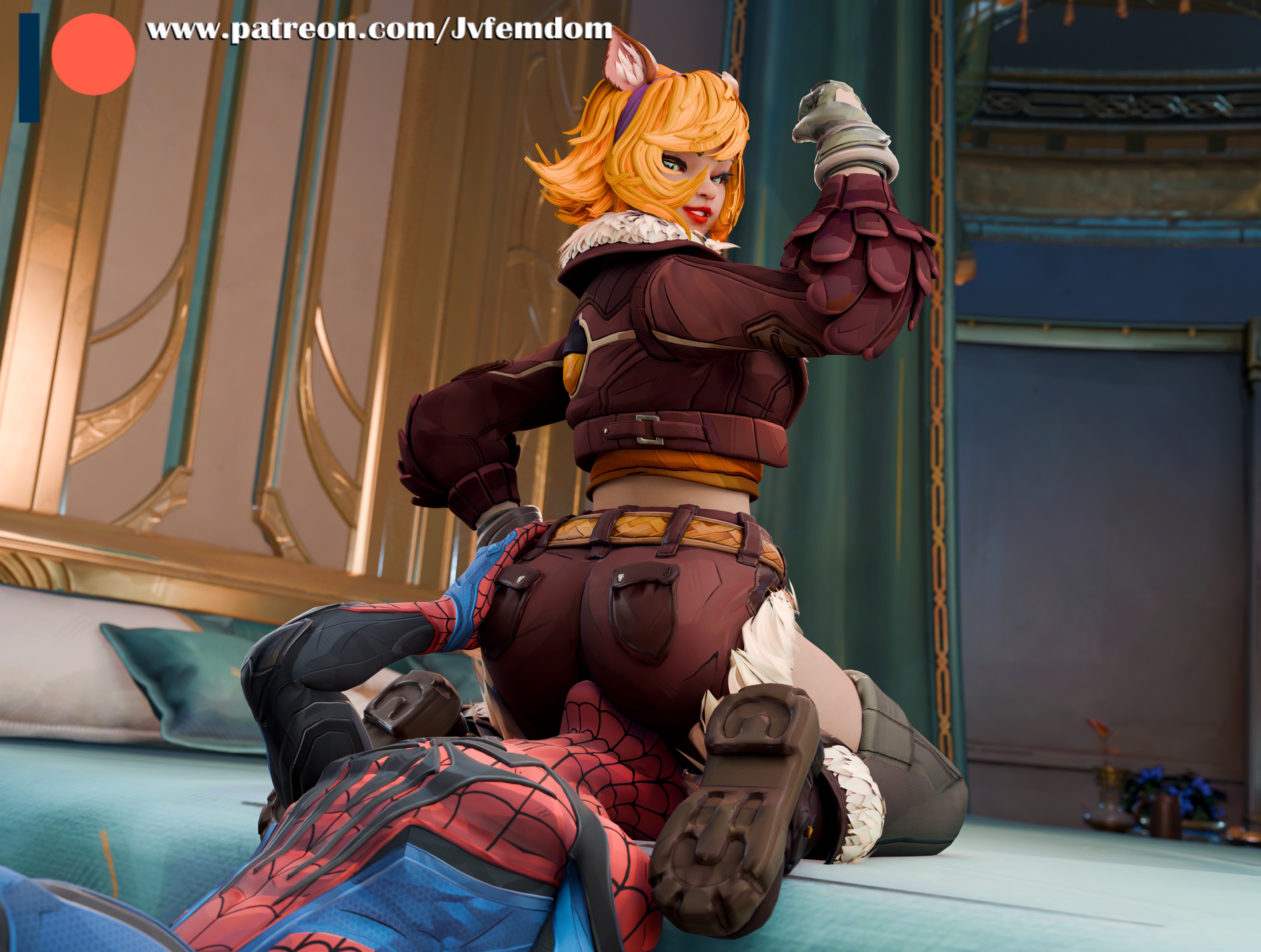 3d, absurd res, arrogant, ass, barefoot, beach, beaten, between legs, between thighs, bikini, blender, catfight, choking, defeated, dominant, dominant female, domination, dominatrix, facesitting, facesitting through clothes, female, female domination, femdom, head between thighs, headscissors, helpless, highres, humiliated, humiliating, humiliation, jpeg, jvfemdom, leg lock, legs, light skin, light-skinned female, looking pleasured, male, malesub, marvel, marvel comics, marvel rivals, pinned, pinned down, reverse headscissors, round ass, round butt, sadism, sadistic, sadistic female, short hair, sitting, sitting on face, sitting on person, smile, smirk, smothering, smug, smug face, smug grin, soles, spider-man, spider-man (marvel rivals), squirrel girl (marvel rivals), squirrel girl (marvel), submission, submission hold, submissive, suffocation, toes, utter domination, voluptuous, voluptuous female, wrestling