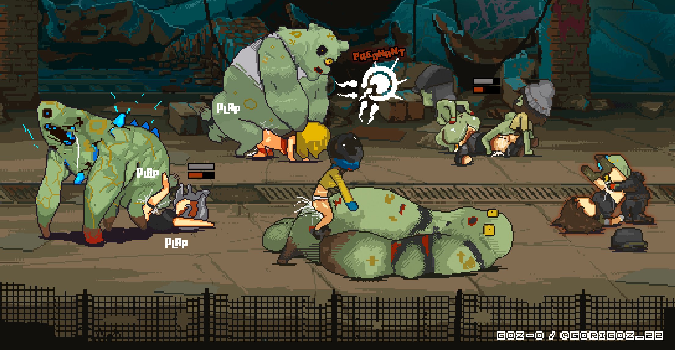 2d, 2d (artwork), 2d artwork, 3girls, 5boys, anal, anal insertion, anal juice, anal orgasm, anal sex, anus, ass, ass bigger than head, ass focus, ass grab, ass on face, ass up, background, background character, background characters, balls, balls deep, beanie, beanie hat, belly, belly button, belly expansion, big balls, big balls small penis, big balls with big penis, big belly, big male, blue eyes, bounce, bouncing, bouncing ass, bouncing balls, bouncing butt, bouncing on penis, bouncing penis, bubble ass, bubble butt, butt grab, carol (dead ahead), chubby, chubby male, completely naked, completely nude, cum, cum in ass, cum in pussy, cum inside, cum on body, cum on floor, cumshot, cunnilingus, dark hair, dead ahead, deep penetration, demon (dead ahead), digital art, digital drawing (artwork), digital media, digital media (artwork), face down ass up, face fucking, faceless female, facesitting, fat, fat ass, fat butt, fat male, fat zombie (dead ahead), female, female focus, female masturbation, female on top, female penetrated, females focus, fluids, fluids genitals, focus, gangbang, gosgoz, goz-o, green skin, group, group masturbation, group sex, hair, hard cock, hard penis, hardcore, hardcore sex, helmet, helmet covering face, helmet girl, helmet only, helmet with visor, huge ass, huge butt, huge cock, huge male, insemination, leaking, leaking anus, leaking cum, leaking cum from pussy, leaking milk, leaking penis, leaking precum, leaking pussy, leaking pussy juice, legs, legs apart, legs held open, legs spread, legs up, licking, licking ass, licking cum, licking pussy, male, maria (dead ahead), no bra, no panties, nude, nude female, nude male, orgy, orgy sex, penis, pepper (dead ahead), pixel, pixel (artwork), pixel art, pixelated, prisioner, public, public nudity, public sex, pussy, pussy juice, pussy juice drip, rape, riding, riding cock, riding dick, riding face, riding penis, semen, semen on floor, sex, sex from behind, socks, sonya (dead ahead), sperm, sperm cell, sperm meets ovum, stockings, testicles, zombie, zombie boy, zombie girl