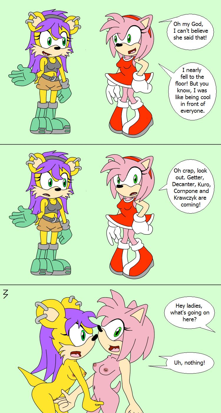 3pac amy_rose color female female_only fur furry hedgehog interspecies mina_mongoose mongoose multiple_females sonic_(series)