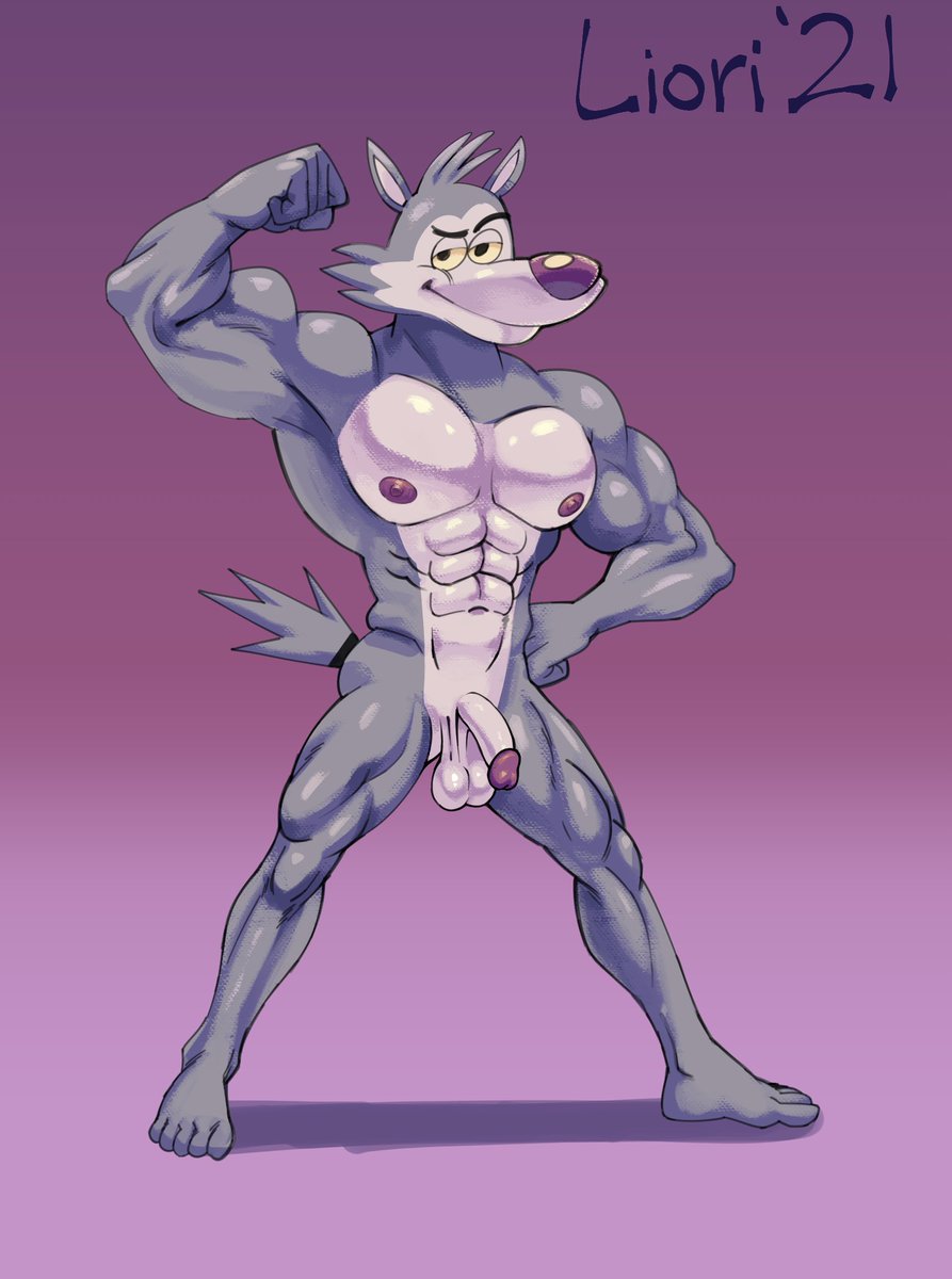 abs anthro balls biceps body_builder breasts cereal_mascot chip_the_wolf cookie_crisp flexing furry glans grey_arms grey_balls grey_ears grey_feet grey_fur grey_furry grey_hair grey_legs grey_penis grey_tail gym_boy horny legs_spread liori liori21 muscle_pose muscles muscular muscular_anthro muscular_furry muscular_wolf naked nestle pecs penis purple_nose purple_penis_glans purple_tits smiling_at_viewer smirking_at_viewer standing_up triceps wolf