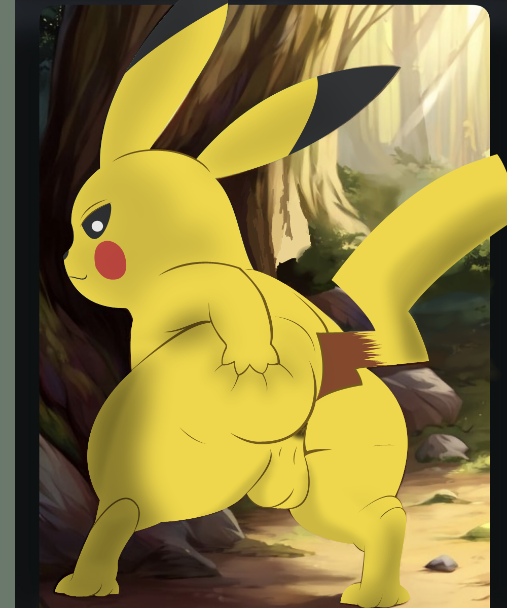 5:6 anthro anus ass backsack balls generation_1_pokemon genitals hi_res linkzerofurry_(artist) male nintendo pikachu pokemon pokemon_(species) solo spreading