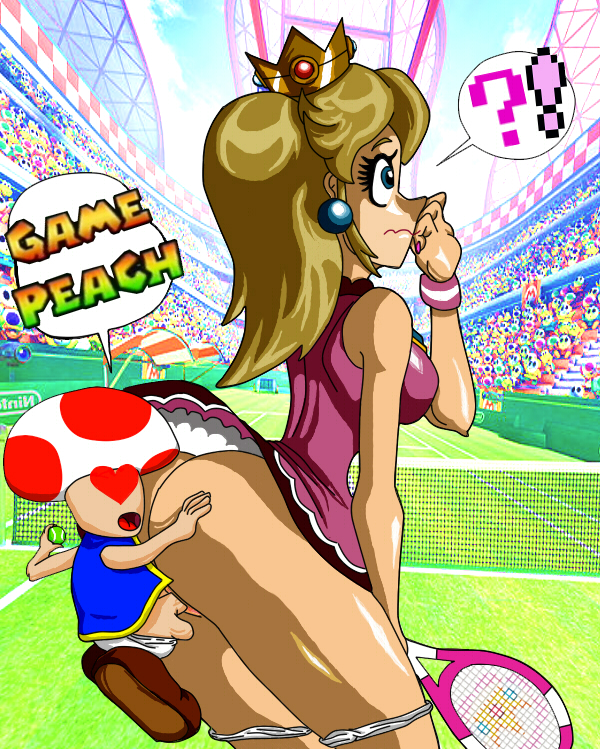 ass fucked_silly mario_(series) mario_tennis nintendo pandexual princess_peach public public_use size_difference tennis_racket toad_(mario) x^j^kny