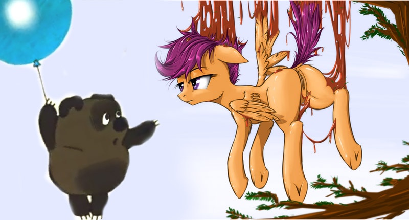 cutie_mark_crusaders friendship_is_magic madhotaru my_little_pony scootaloo_(mlp) smooth_skin