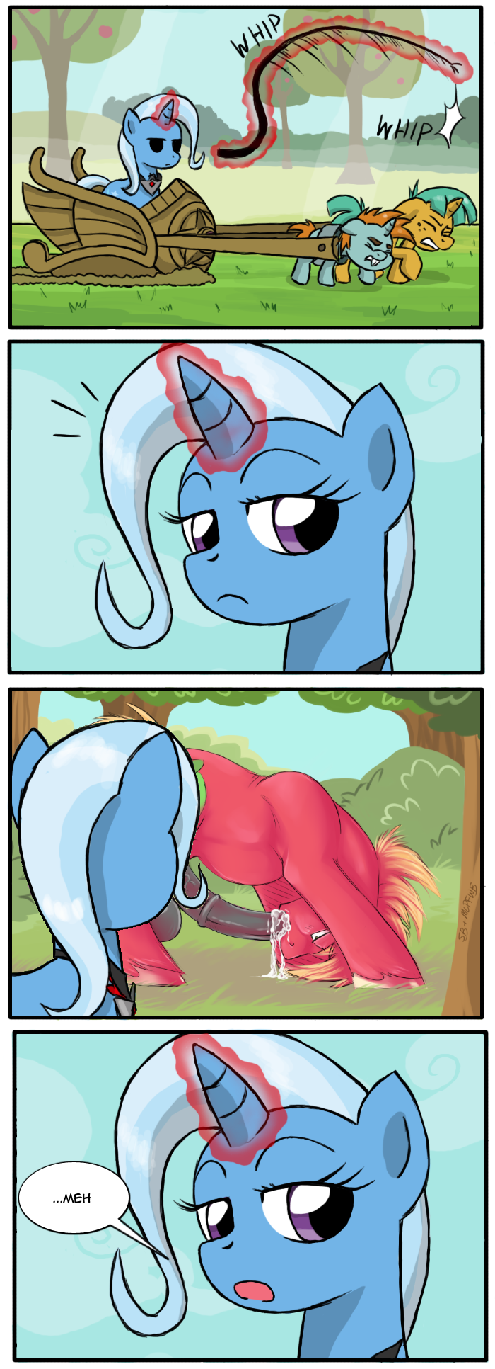 big_macintosh_(mlp) color comic female friendship_is_magic male my_little_pony penis smooth_skin snails_(mlp) snips_(mlp) trixie_(mlp)