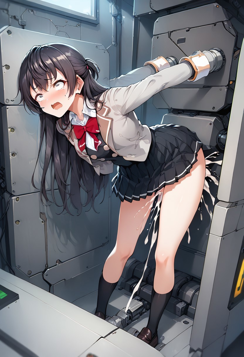 1girls, ai generated, bondage, cum, cum in pussy, female, machine, pussy, school uniform, sex, sex machine, slave, suou yuki, tokidoki bosotto russian de dereru tonari no alya-san, vagina, vaginal penetration