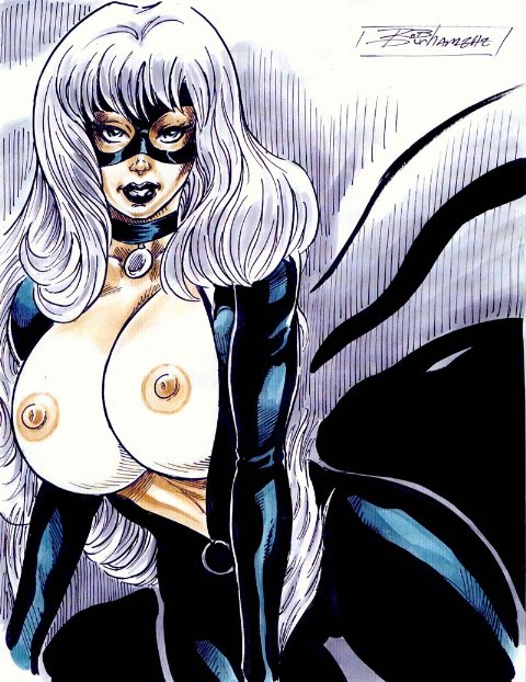 1girls alternate_breast_size big_breasts black_cat_(marvel) breasts felicia_hardy female female_only human large_breasts marvel rob_durham solo spider-man_(series) tagme