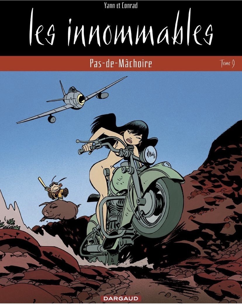 1girls 2boys alix_yin_fu asian asian_female black_hair chased chasing clothed clothed_male_nude_female comic comic_cover convenient_censoring convenient_censorship cover dargaud dider_conrad dwarf dwarf_male female jet jet_fighter les_innommables light-skinned_female light-skinned_male light_skin long_hair male naked naked_female nude nude_female on_motorcycle pale-skinned_female pale_skin plane rocks small_male smaller_male the_unnamebles yann