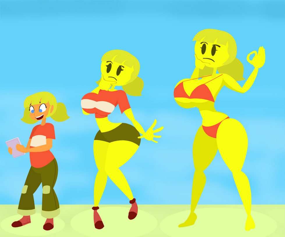 ass_expansion bimbo bimbofication breast_expansion breasts character_request copyright_request da-fuze emoji emoji_(race) emojification female gender_transformation glasses hair_growth huge_ass huge_breasts inspector_gadget lip_expansion mind_control nipples penny_brown penny_gadget personality_change skin_color_change tagme thick_thighs thigh_expansion transformation transformation_sequence wide_hips