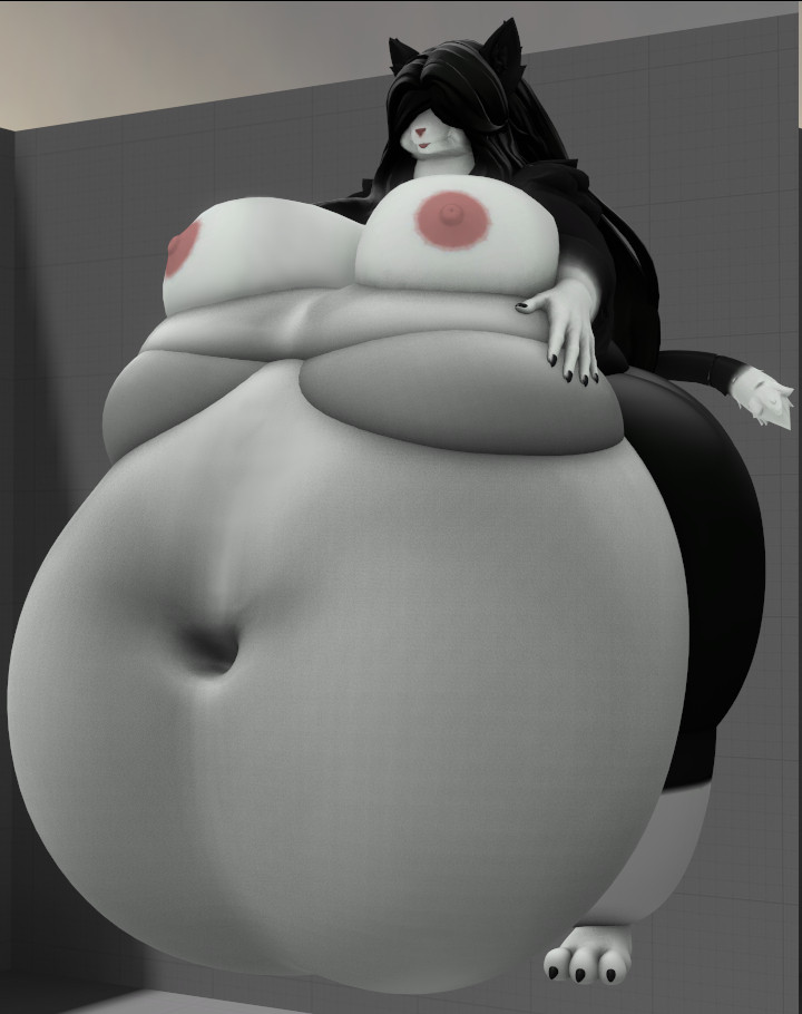 bbw big_breasts breasts cleavafe female furry huge_breasts kingofthekabuto nipples overweight queenofthekabuto ssbbw tagme thick_thighs wide_hips