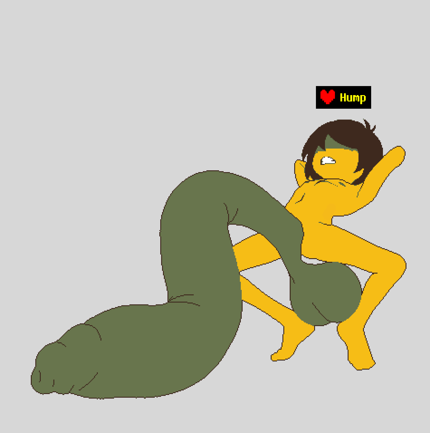 2026, 2d, animated, arms behind head, brown hair, cyanu, deltarune, embarrassed, fat balls, foreskin, gif, gigantic penis, gritted teeth, hanging balls, heavy balls, huge balls, huge cock, hyper, hyper balls, hyper genitalia, hyper penis, kris (deltarune), kris (light world form), kris dreemurr, male only, massive penis, no sound, nonbinary, possession, solo, soul (deltarune), squatting, swinging balls, swinging penis, toby fox, toby fox (copyright), uncircumcised, uncut, undertale, undertale (series), utdr (toby fox)