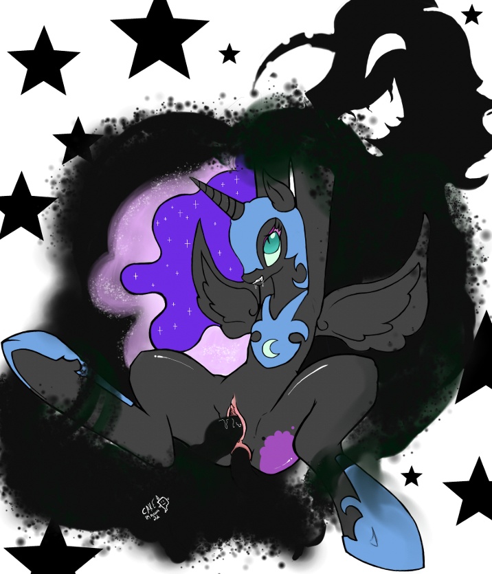 friendship_is_magic my_little_pony nightmare_moon nightmare_moon_(mlp) princess_luna_(mlp) ricocake smooth_skin