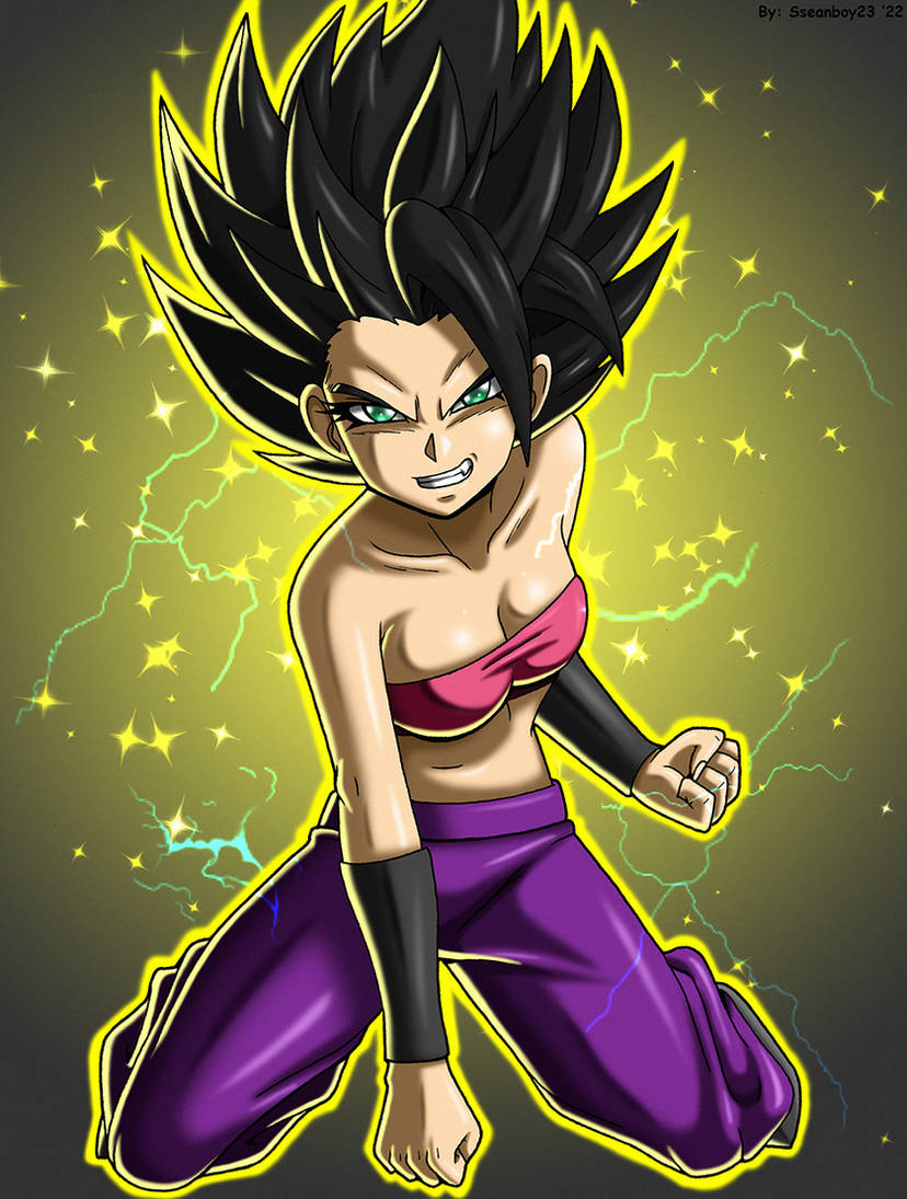 1female 1girls 2022 artist_name artist_signature baggy_pants belly_button black_armwear black_hair breasts caulifla clothed clothed_female clothes clothing digital_drawing_(artwork) digital_media_(artwork) dragon_ball dragon_ball_super electricity female female_focus female_only female_saiyan female_solo fists fists_clenched fit_female green_eyes hair_over_one_eye navel oerba_yun_fang on_knees pink_tube_top pink_tubetop purple_pants saiyan saiyan_girl shiny shiny_body shiny_breasts shiny_clothes shiny_hair shiny_skin solo solo_female solo_focus sparkles spiky_hair sseanboy23 super_saiyan_2 teeth teeth_clenched tooth_fang tournament_of_power transformation transformation_sequence universe_6 universe_6_girls voluptuous voluptuous_female watermark yellow_outline