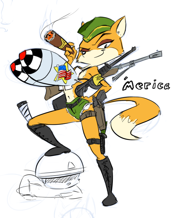 anthro canine female fox furry ishoka lt._fox_vixen military solo squirrel_and_hedgehog tagme