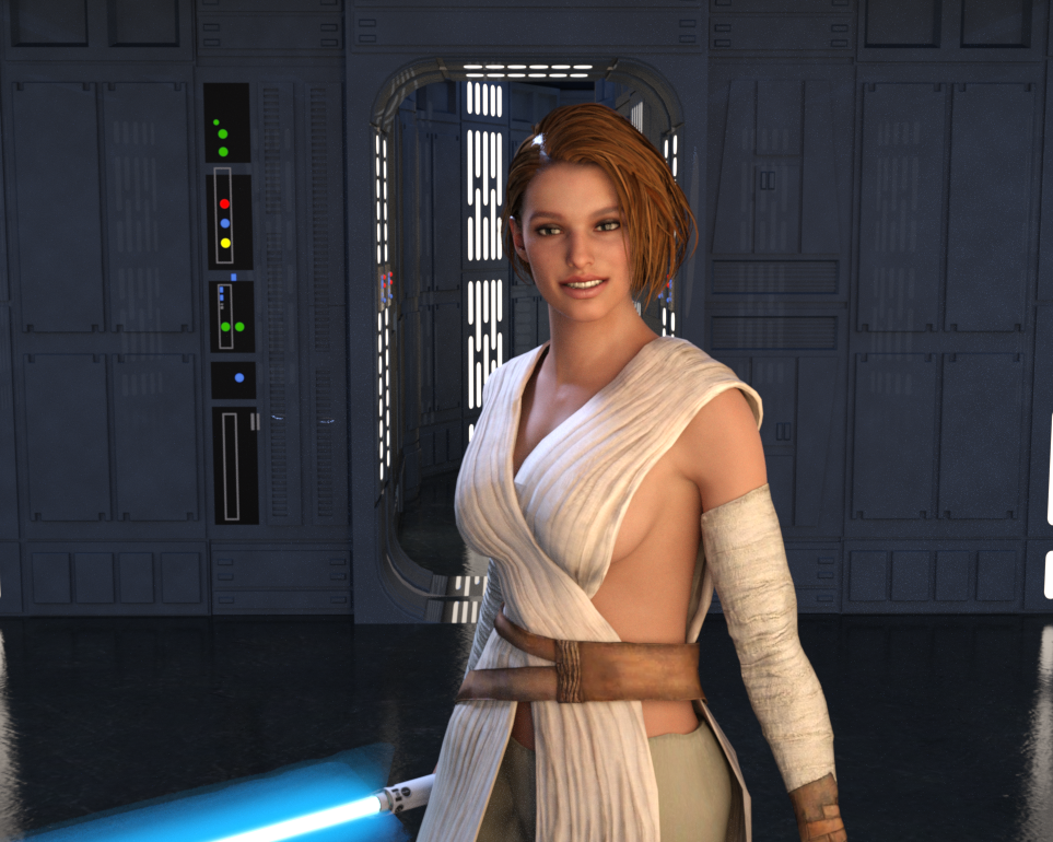 3d crossover jedi_knight jill_valentine resident_evil star_wars tagme