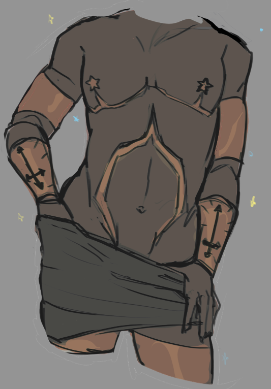 1boy, cuntboy, faceless, gabriel (ultrakill), intersex, male, male focus, no visible genitalia, solo, ultrakill