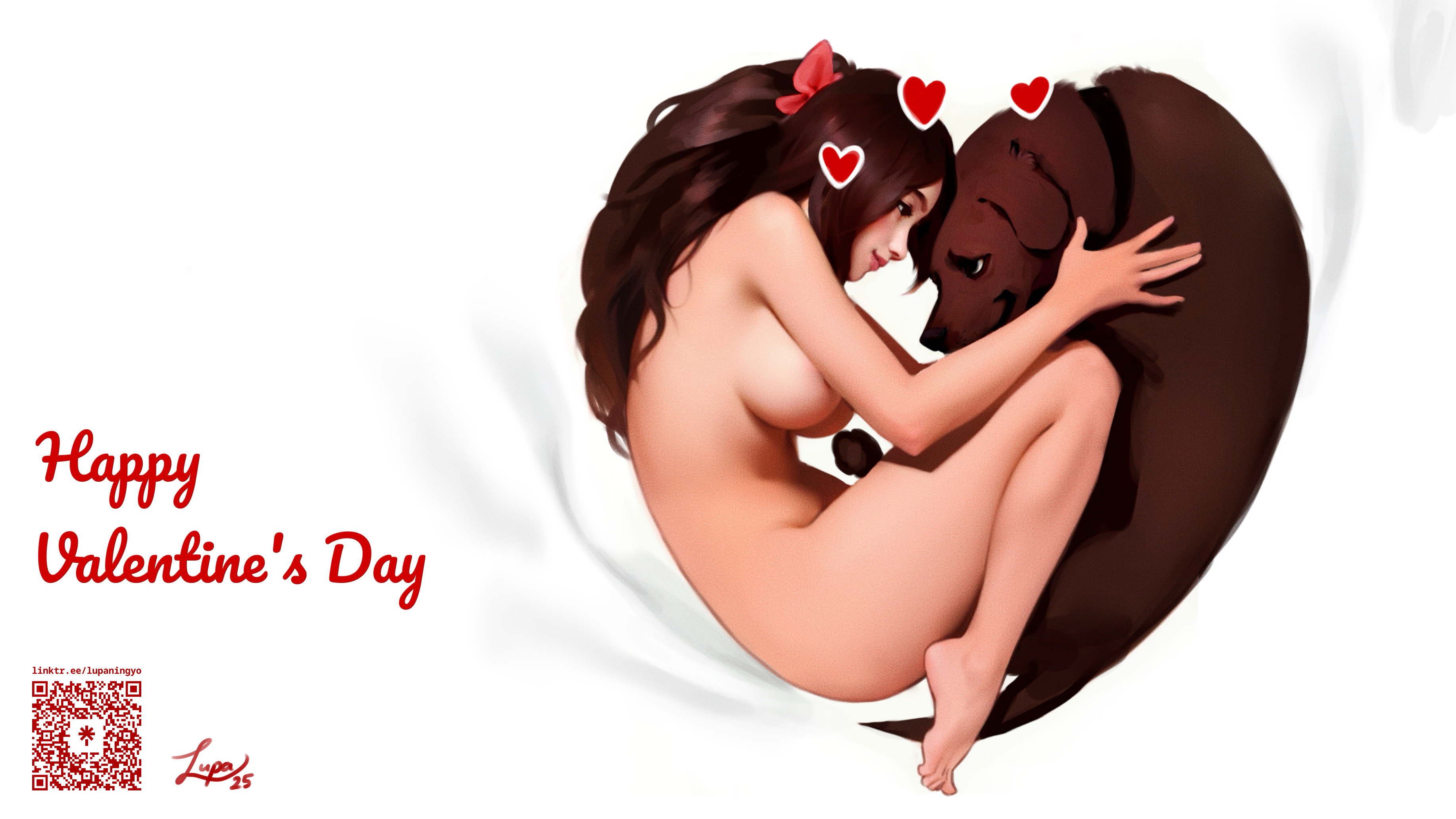 bestiality, canine, canine on human, dog, domestic dog, female, female human/male feral, female on feral, feral on female, feral on human, human female, human on feral, in love, lupaningyo, pale skin, pale-skinned female, romantic, romantic couple, sole female, tagme, white woman, zoophilia
