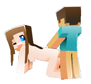 1boy 1girls artist_request ass blue_eyes breasts brown_hair character commission cute eimo127 female looking_behind male minecraft minecraft_(series) minecraft_xxx moan penis sex steve_(minecraft) tagme