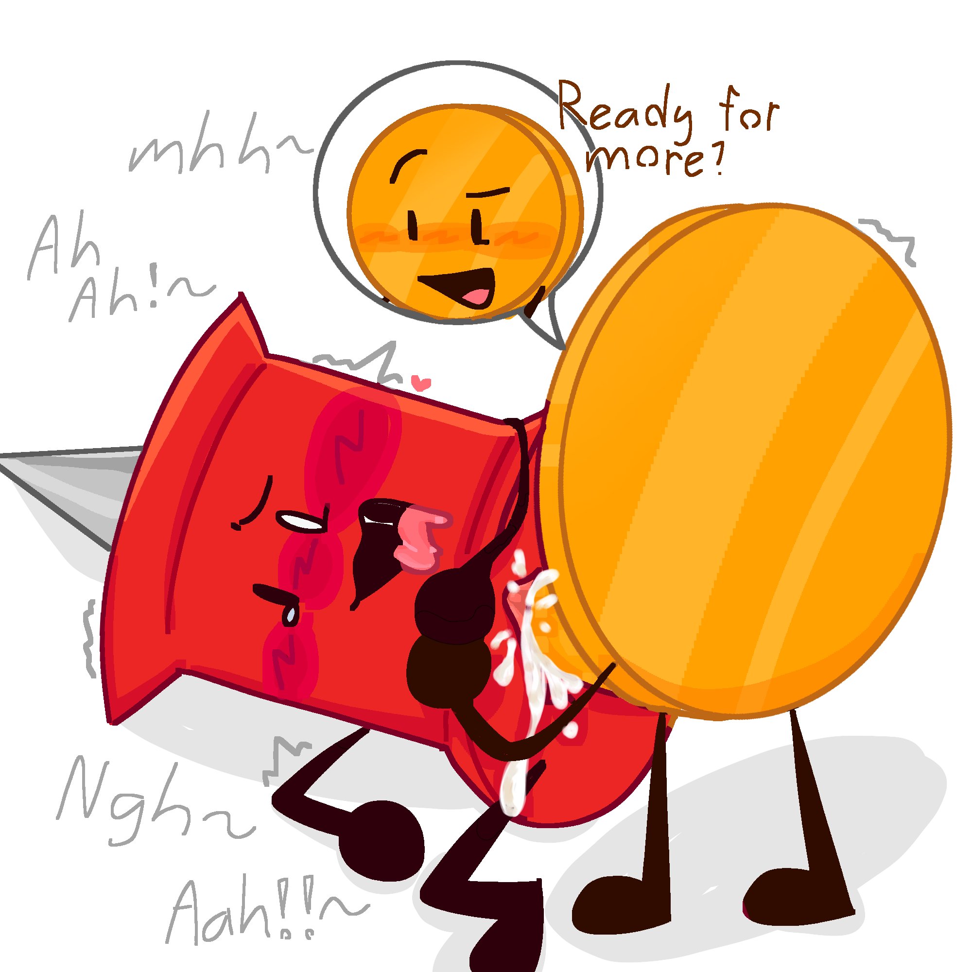 1boy, 1boy1girl, 1girls, after sex, battle for bfb, battle for bfdi, battle for dream island, battle for dream island again, blush, coiny, cum, cum in pussy, dialogue, exaggerated, female, heart, jacknjellify, male, nurrsyafaa, object show, object show community, object shows, penis, pin (bfdi), pussy, sex, tagme, vagina, vaginal penetration, vaginal sex, white background