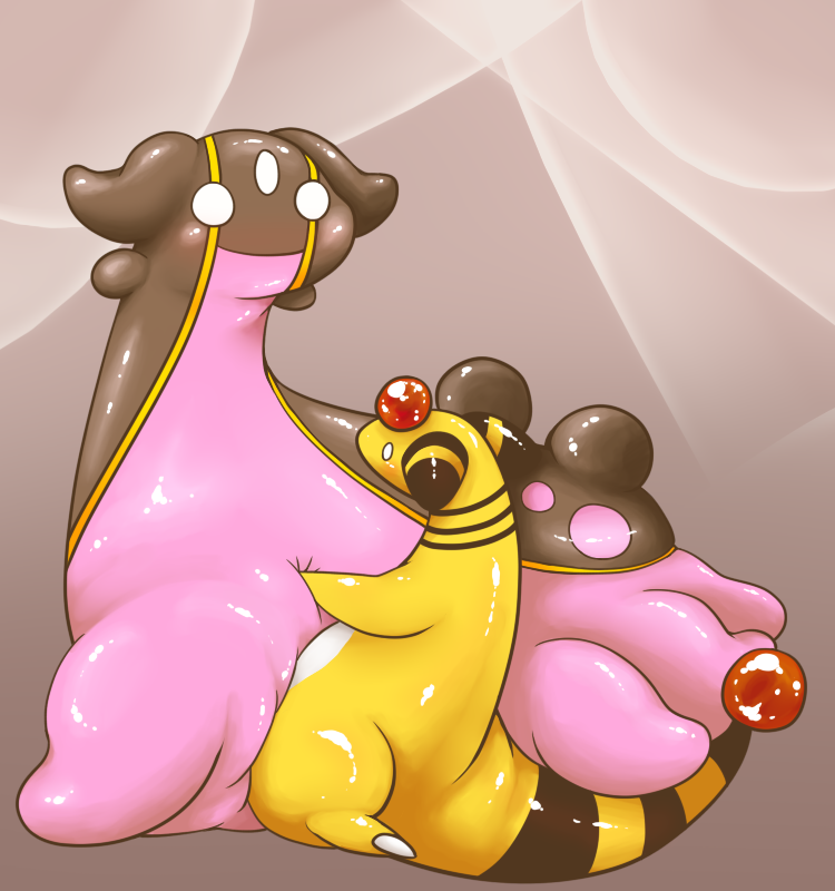 1boy ampharos blush female furry gastrodon interspecies kitigaru nintendo pokemon pokemon_(species) slug tagme video_games