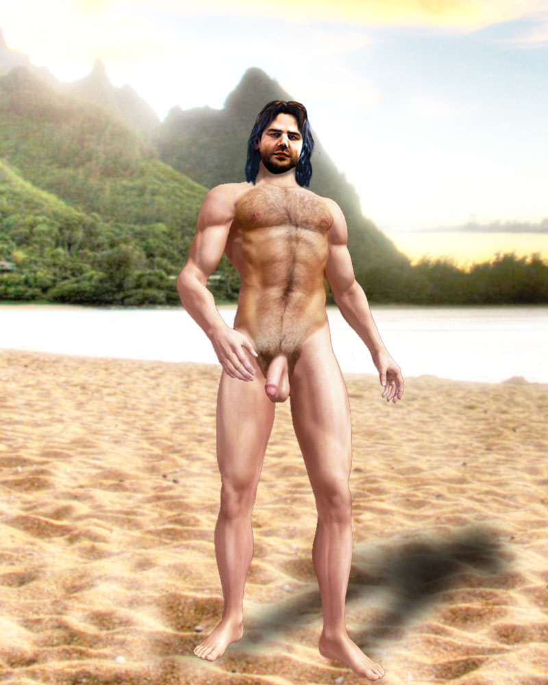 1boy 3d abs balls ballsack beach beard black_hair body_hair dangling_testicles erect_nipples facial_hair foreskin hairy_chest hairy_male human intact johnny_valentine24 lake long_hair_male looking_at_viewer low_hanging_balls male male_nipples male_only male_pubic_hair manly masculine mountains muscular_male nude_male parker_luciani pecs penis resident_evil resident_evil_revelations retracted_foreskin sand scrotum semi-erect smooth_penis solo testicles trees uncut xnalara