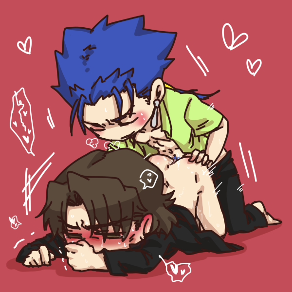 cu_chulainn_(fate) fate/stay_night fate_(series) gay kirei_kotomine tagme