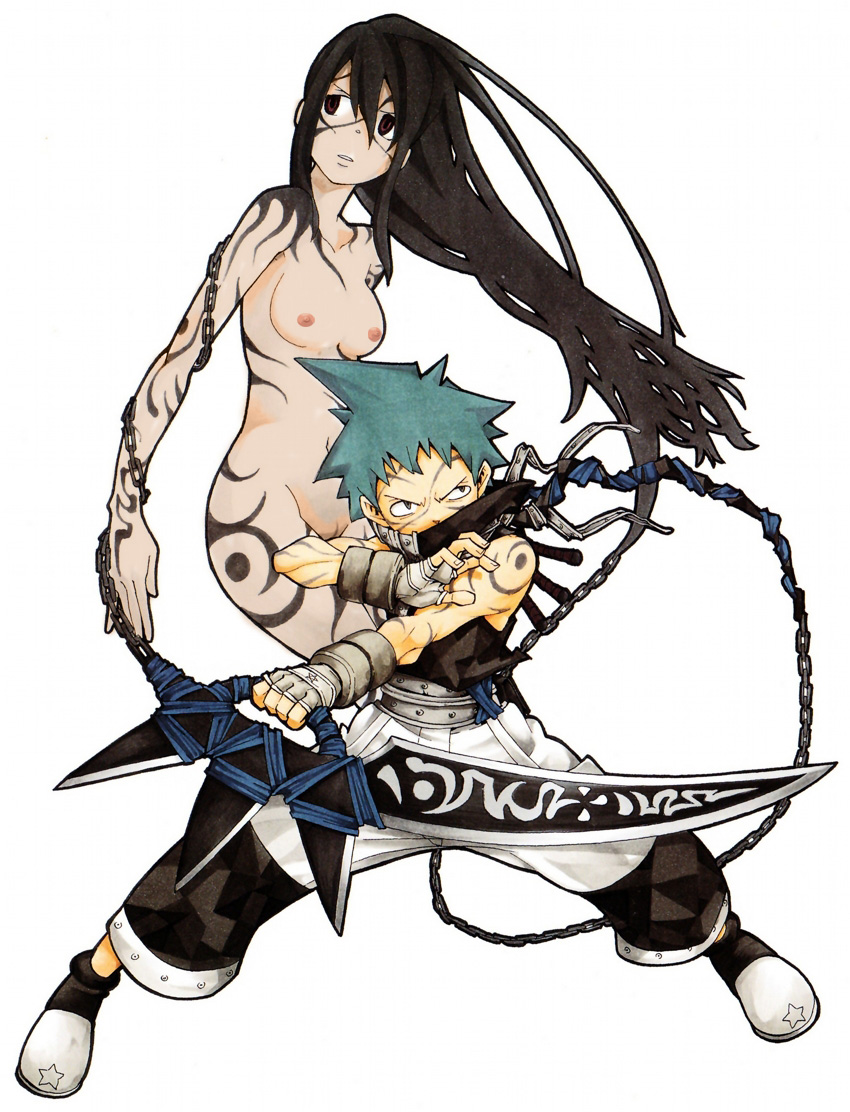 black_star nakatsukasa_tsubaki soul_eater tagme