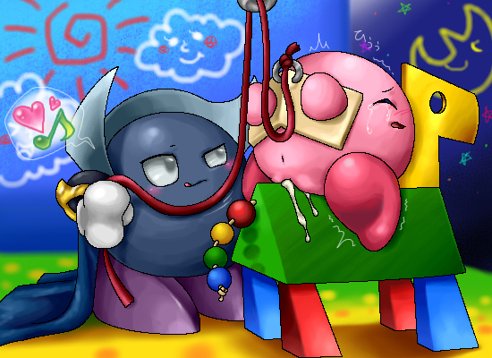 kirby kirby_(series) kurobedamu meta_knight pussy rule_63 tagme wooden_horse