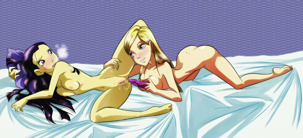 2girls bed blonde_hair cornelia_hale dildo hay_lin human interracial jpg multiple_girls nude pussy pussy_juice pussy_juice_string rhaz tagme w.i.t.c.h. yuri