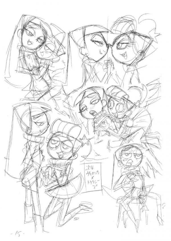 2d multiple_girls nickelodeon sketch straight_hair tagme the_fairly_oddparents trixie_tang union_of_the_snake veronica_star yuri