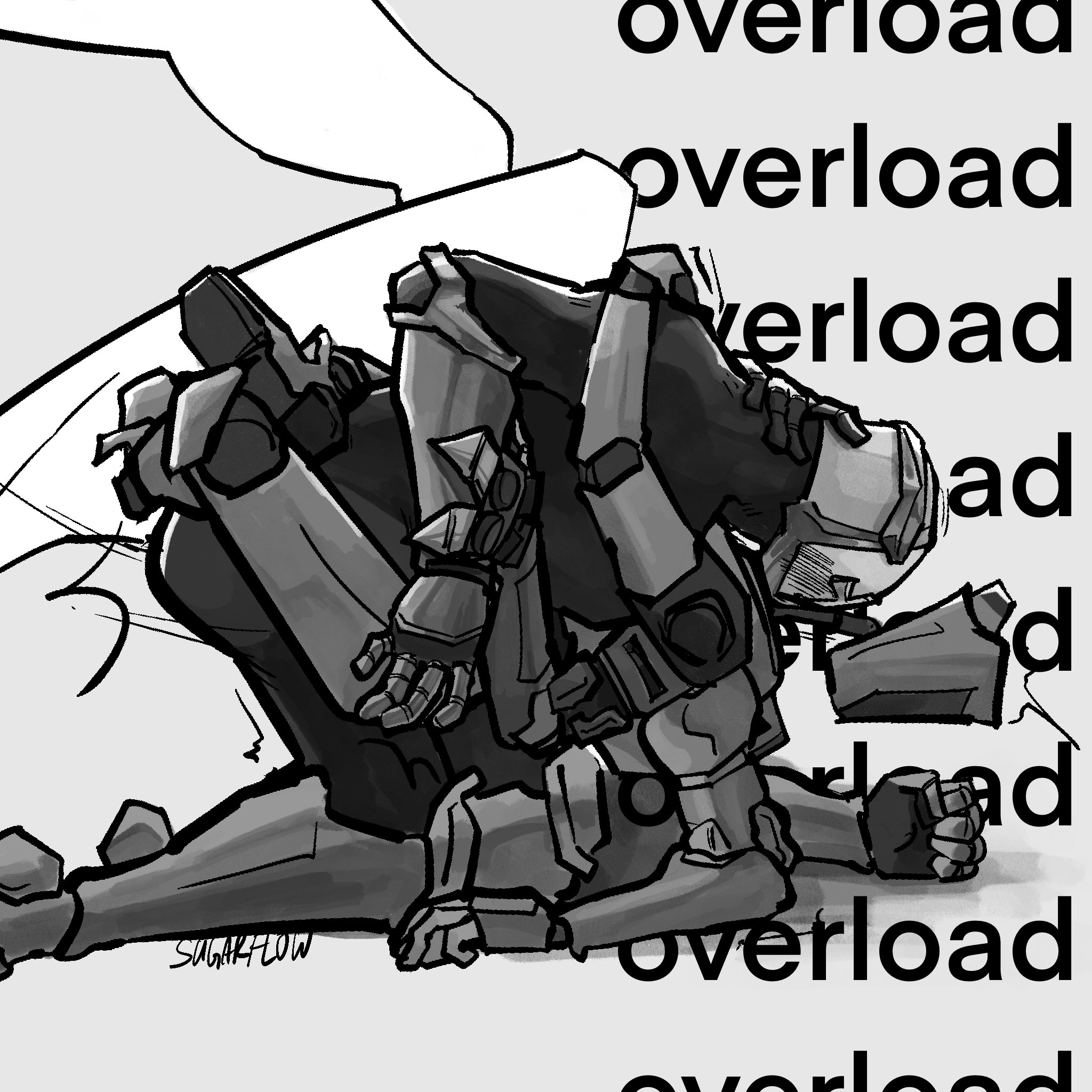big dom small sub, blush, gabriel (ultrakill), non-human only, rough sex, sex, spicefl0w, ultrakill, v1 (ultrakill)