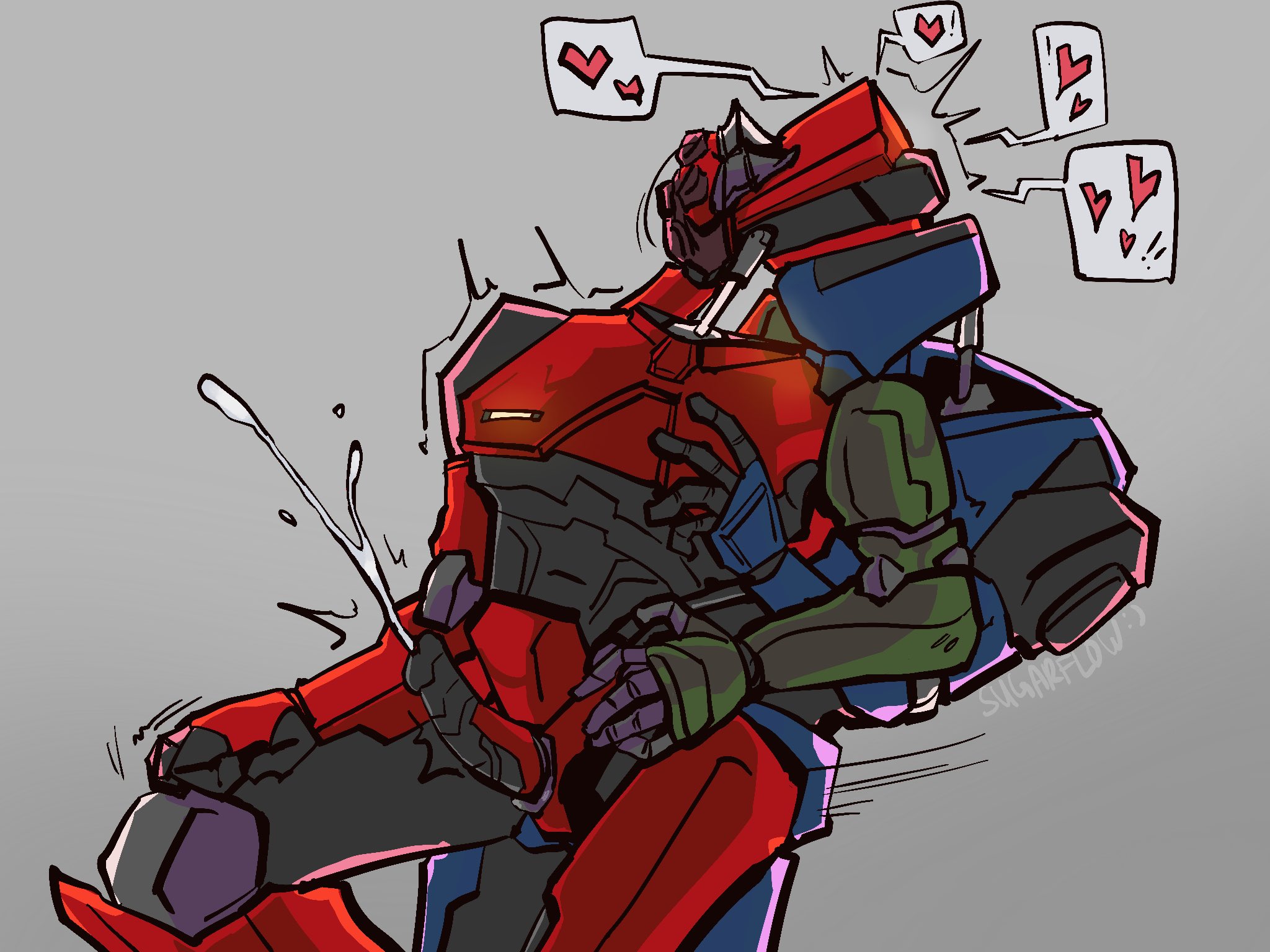2boys, cum, cumshot, gay, gay sex, male, moaning, non-human only, robot, robots, rough sex, sex, spicefl0w, ultrakill, v1 (ultrakill), v2 (ultrakill), v4v, whining, yaoi