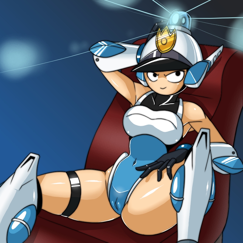 armpits female female_protagonist mighty_switch_force patricia_wagon tagme wayforward