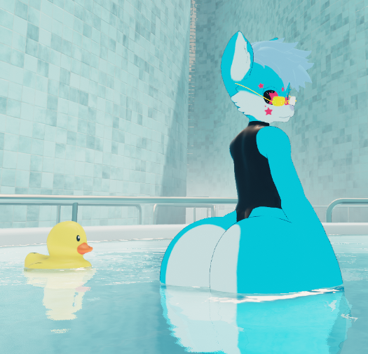 3d anthro anthro_only ass ass_focus blue_fur duck femboy furry furry_ass furry_only gay hobkin jiggling_ass male pool shaking_ass swimming swimsuit tagme thick thick_ass thick_thighs toy vrchat vrchat_avatar vrchat_media water wide_hips