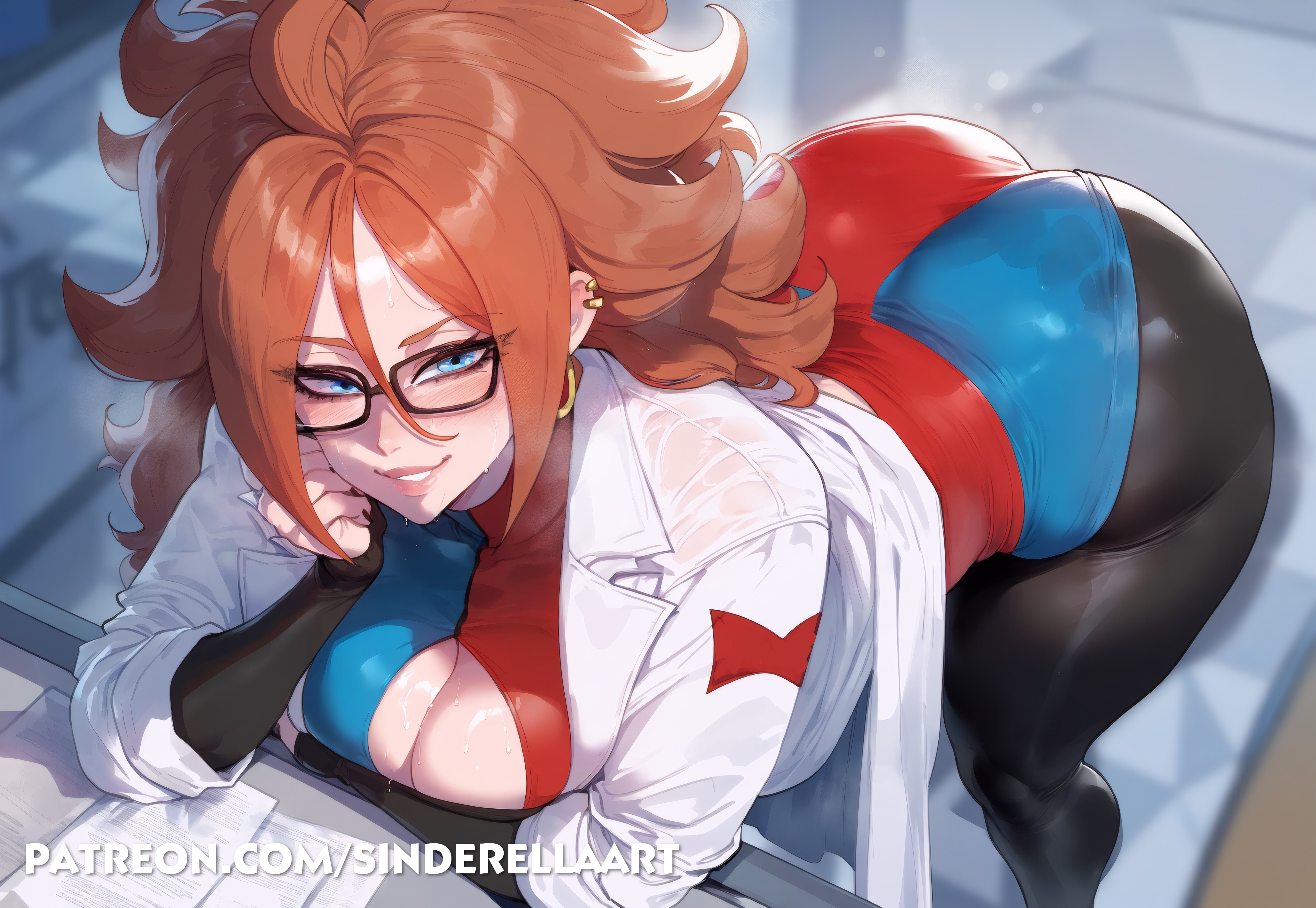 ai generated, android 21, android 21 (human), ass, ass bigger than head, big ass, big breasts, big butt, breasts, breasts bigger than head, busty, curvaceous, dragon ball, dragon ball fighterz, female, heavenly ass, huge ass, huge breasts, large ass, large breasts, light skin, light-skinned female, patreon, patreon url, patreon username, sinderellaart, solo, thick, thick ass, thick legs, thick thighs, voluptuous, voluptuous female, vomi (dragon ball)