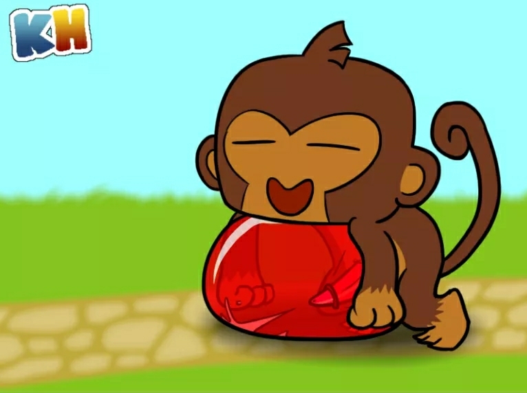 balloon bloon bloons bloons_td_5 bloons_tower_defense brown_fur dart_monkey kh male male_focus male_only monkey monkey_boy monkey_ears monkey_feet monkey_tail ninja_kiwi no_humans penis red_balloon tagme