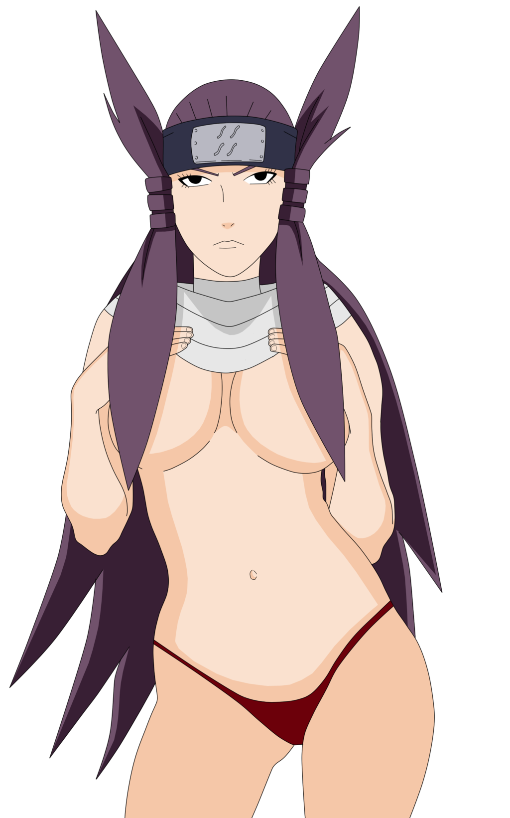 1girls bad_censor censored covered_nipples covering female female_only naruto naruto_shippuden ringo_ameyuri solo tagme