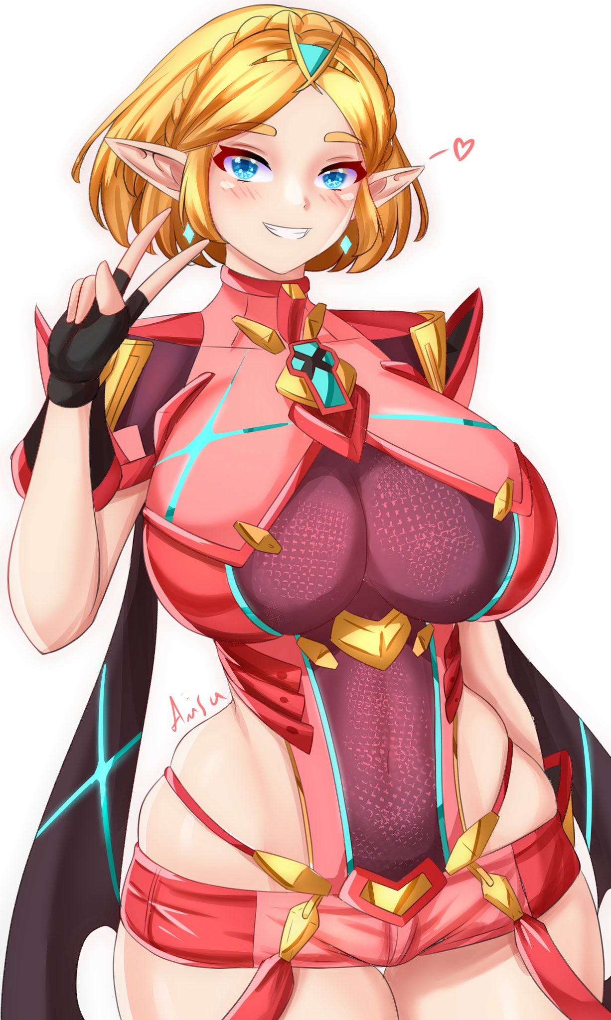 1girls alternate_breast_size anisdrawn blonde_hair breasts female high_resolution huge_breasts light-skinned_female light_skin nintendo princess_zelda pyra_(xenoblade)_(cosplay) short_hair simple_background smile tears_of_the_kingdom the_legend_of_zelda thick_thighs wide_hips xenoblade_(series) xenoblade_chronicles_2 zelda_(tears_of_the_kingdom)