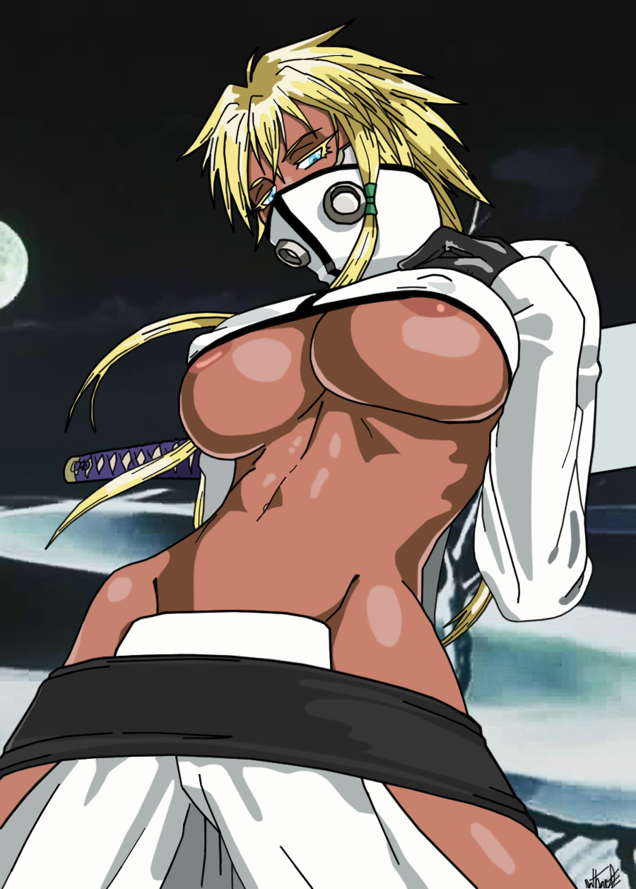 1girls arrancar bleach celluloid-acme chiba_toshirou clothed clothing dark-skinned_female dark_skin espada female female_only solo tagme tia_harribel