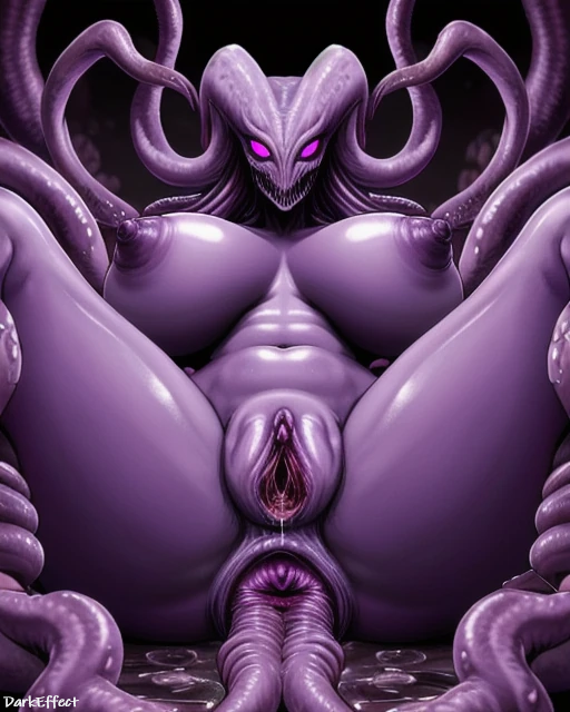 1girls ai_generated anus breasts clitoris darkeffect female_only glowing_eyes horns large_breasts looking_at_viewer monster monster_girl nightmare_fuel nude nude_female pink_eyes purple_breasts purple_nipples purple_skin pussy pussy_juice sex sharp_teeth solo solo_female solo_focus tentacle unknown_species unusual_anatomy unusual_anus wet